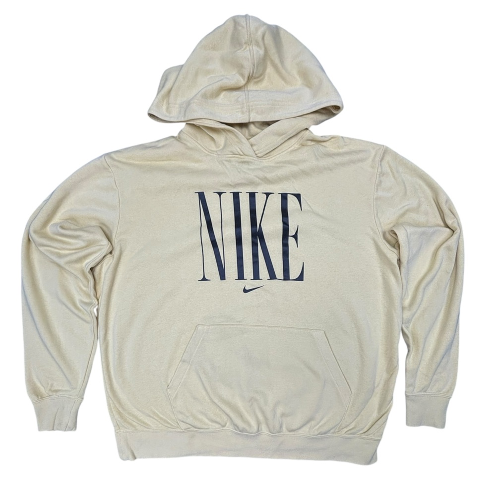 Nike Cream Hoodie with Black Logo